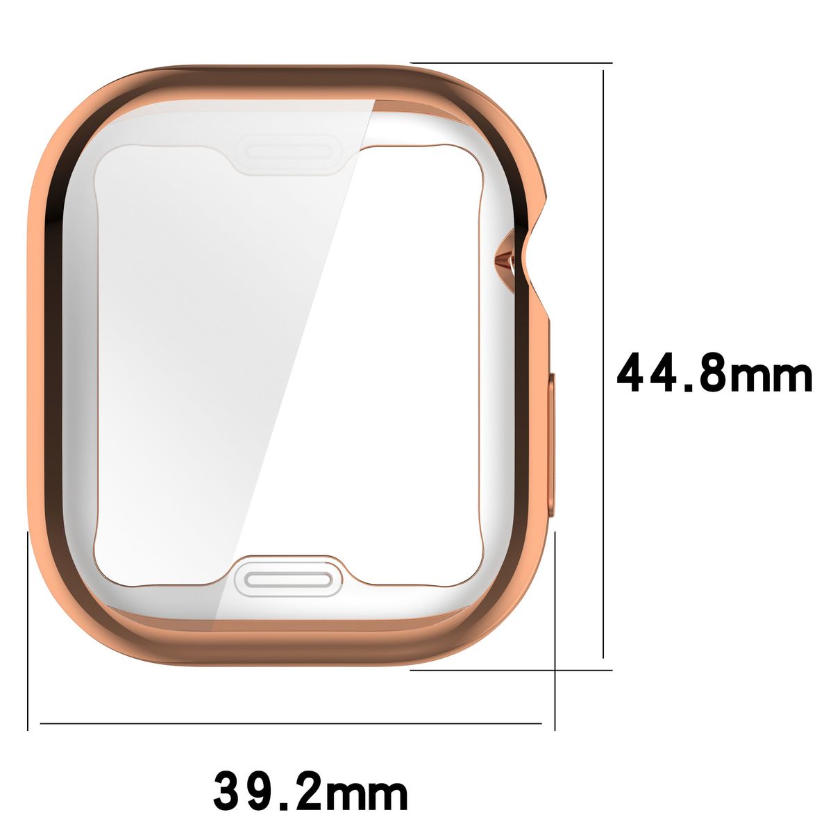 Wymiary plecków Bizon Case Watch Felipe dla Apple Watch 11 / 10 (42mm)